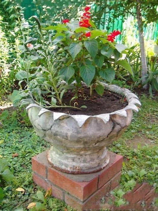 Reciclar rueda de auto para Jardin Reciclar rueda de auto para Jardin