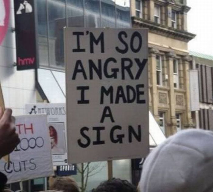 Protesters Signs